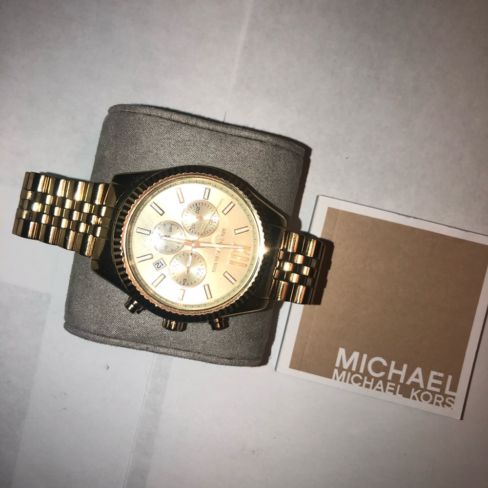 Michael kors men gold watch